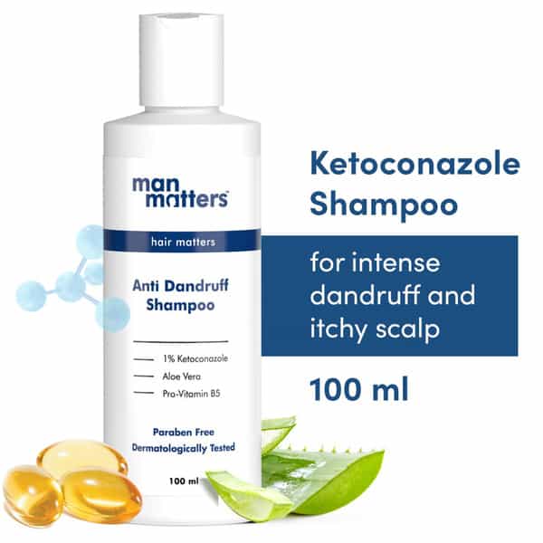 Man Matters Anti Dandruff Shampoo 100 Ml + Massager