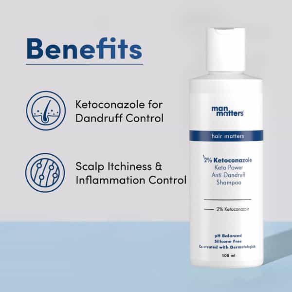 Man Matters Anti Dandruff Shampoo 100 Ml + Massager