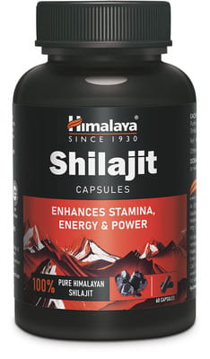 Himalaya Shilajit | Enhances Stamina Energy & Power | Capsules | 60 No'S