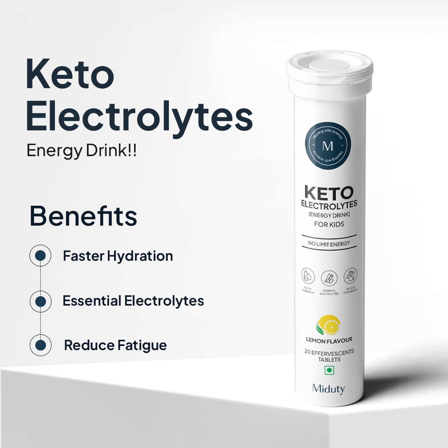 Complément électrolytes BeKeto Ketolytes - Saveur Citron Frais - 200g - Neuf