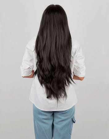 Streak Street 7 Set Clip-In Volumizer Natural Black Hair Extensions