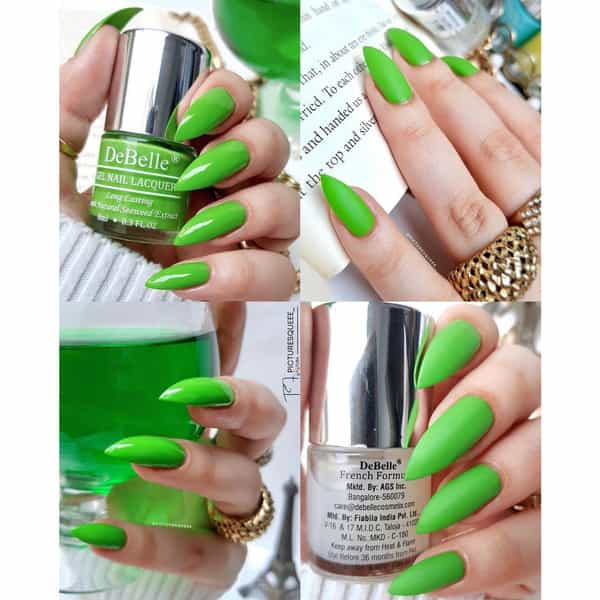 Debelle Gel Nail Polish Gift Set Of 2 Matcha Cookie | Matte Top Coat(Top Coat) - 16 Ml (8Ml Each)