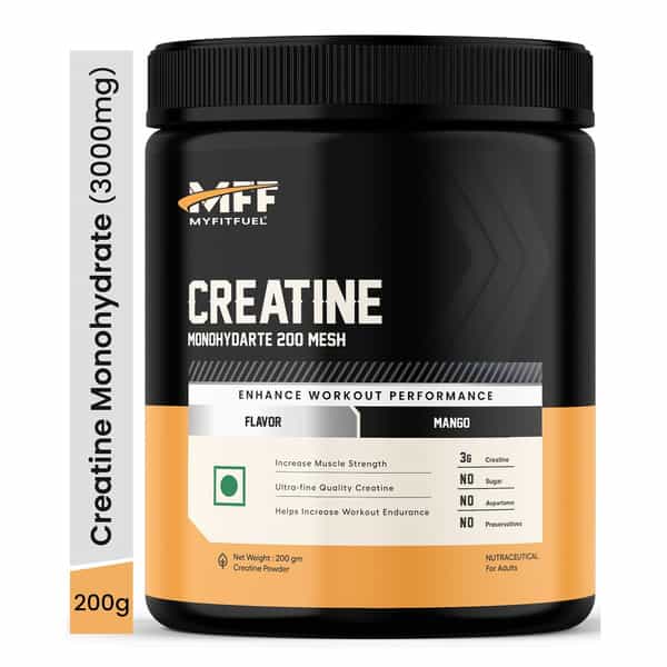 Myfitfuel Creatine Monohydrate 200 Mesh [Micronized] | (200 Gm) Mango