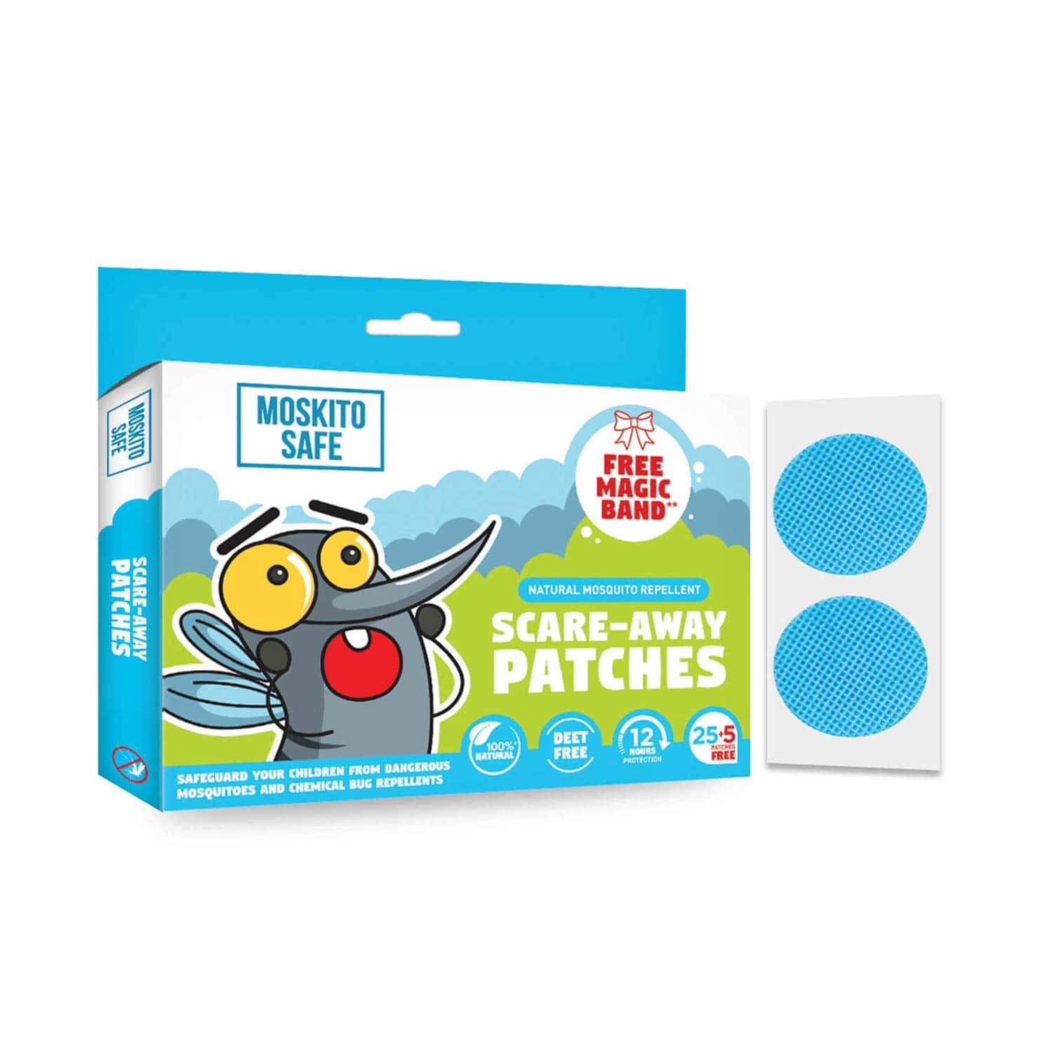 Moskito Safe Natural Mosquito Repellent Patches For Kids| 30 Patches