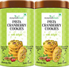 Nourishvitals Pista Cranberry Cookies Crunchy Delights Genius Snack 120G X Pack Of 2