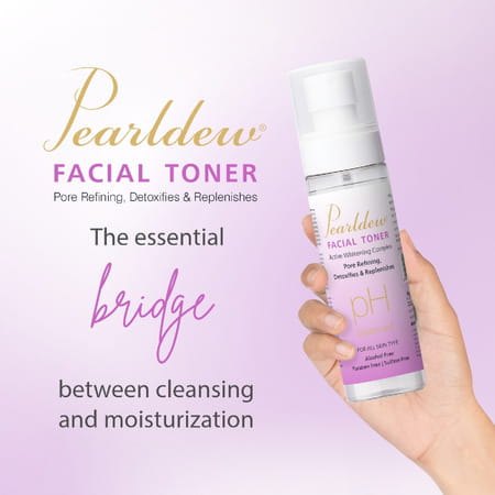 Pearldew Facial Toner | All Skin Types |Cleanses Pores| Hydrates Skin | (100 Ml Pack Of 2)