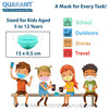 Quarant Kids Rainbow 3 Ply Disposable Surgical Face Mask For Boys & Girls 5 To 12 Years-Pack Of 50