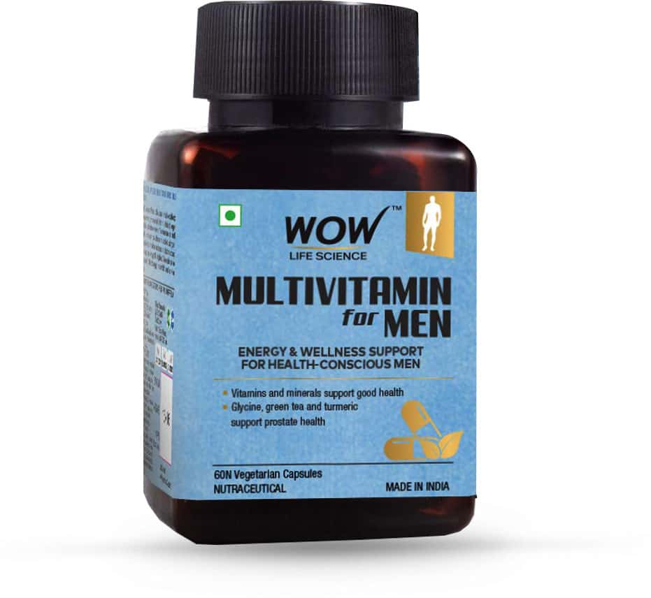 Wow Life Science Multivitamin For Men - 60 Veg Capsules