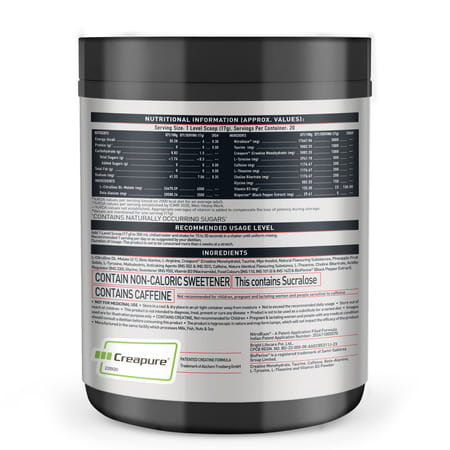 Muscleblaze Pre Workout Wrathx With Creapure | Nitroblaze & Bioperine (Mango Mayhem | 340g)