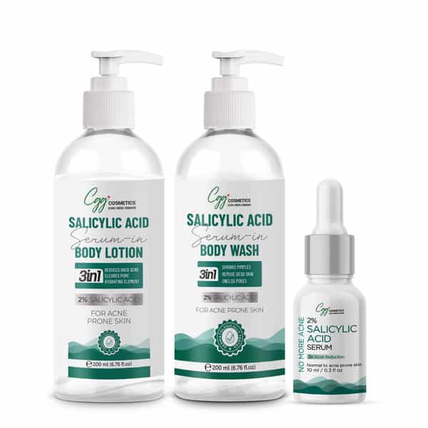 Cgg Cosmetics Salicylic Serum In Body Lotion - Body Wash With Free Salicylic Serum Combo 200 Ml