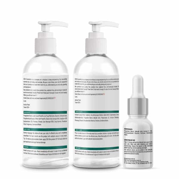 Cgg Cosmetics Salicylic Serum In Body Lotion - Body Wash With Free Salicylic Serum Combo 200 Ml