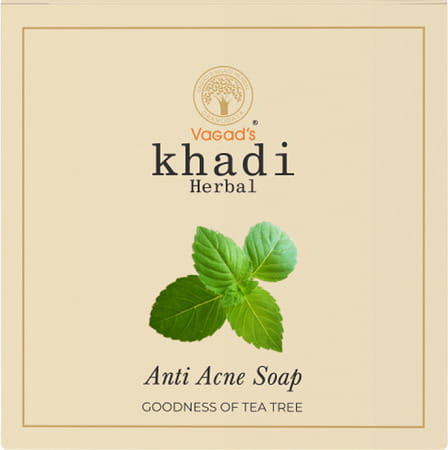 Vagad'S Khadi Anti-Acne Soap 100gm | Reduces Acne And Pimples | Cleanses Your Skin | Pack Of 3