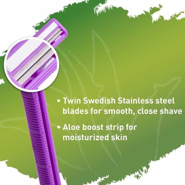 Sirona Disposable Shaving Razor For Women With Aloe Boost - Pack Of 5