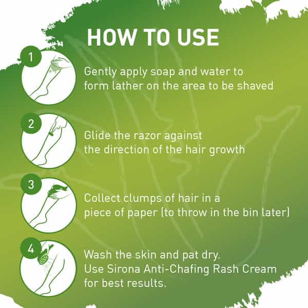 Sirona Disposable Shaving Razor For Women With Aloe Boost - Pack Of 5