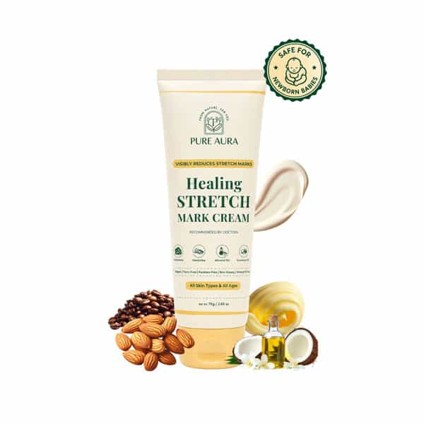 Pure Aura Healing Stretch Mark Cream | Visible Reduction In Stretch Marks In 10 Days 75 Gm