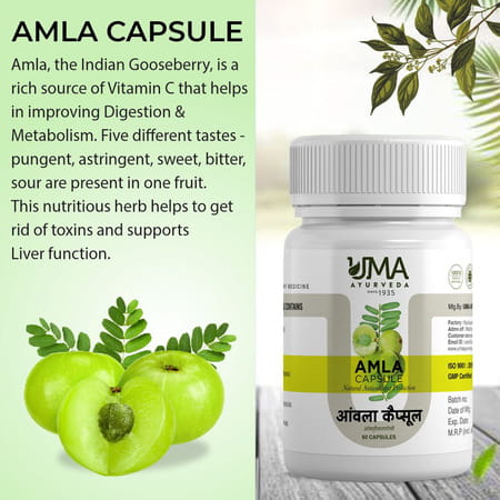 Uma Ayurveda Amla Capsule Ayurvedic Capsules 60 Caps