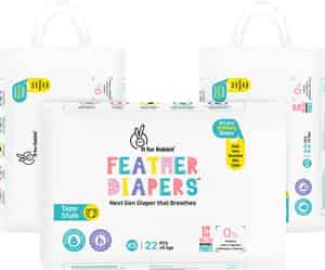 R For Rabbit Feather Diaper Taped Style Pants Size Xs Newborn Baby Of 0-5 Kg(combo Offer Pack Of 66)