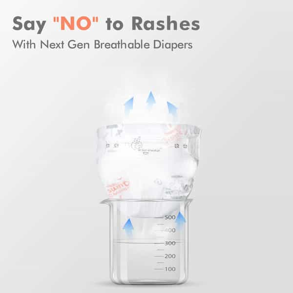 R For Rabbit Feather Diaper Taped Style Pants Size Xs Newborn Baby Of 0-5 Kg(Combo Offer Pack Of 66)