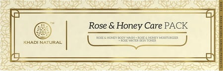 Khadi Natural Rose & Honey Care Pack 630 Ml