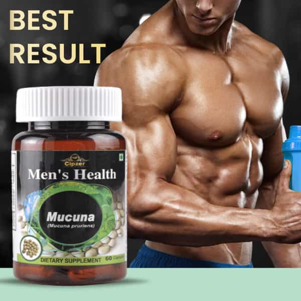 Cipzer Mucuna Capsule|Helps To Enhance Mood |Gives Wellness To Men-(Pack Of 1)60 Capsules