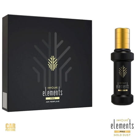 Involve Elements Pro Gold Dust - Luxury Spray Car Air Perfume - Fine Fragrance - Iep01 -