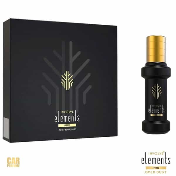 Involve Elements Pro Gold Dust - Luxury Spray Car Air Perfume - Fine Fragrance - Iep01 -