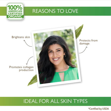 Organic Harvest Brightening Face Serum For Men & Women | Kakadu Plum, Acai Berry & Rice Water, 30ml