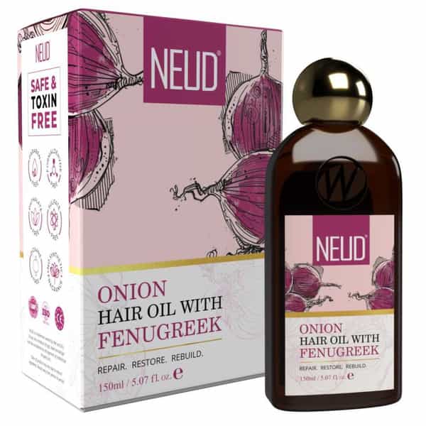 Neud Premium Onion Hair Oil With Fenugreek For Men & Women - 1 Pack (150Ml)