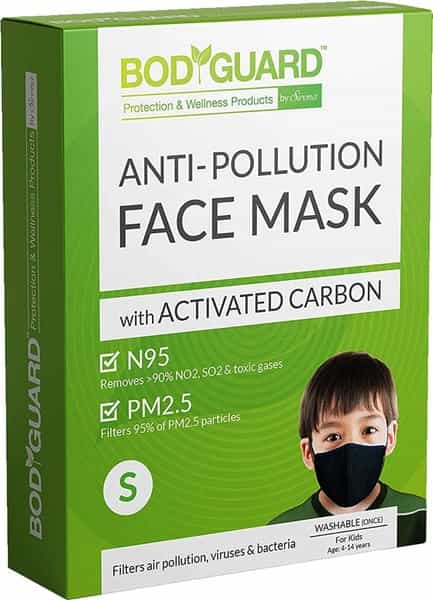Bodyguard N95 + Pm2.5 Anti Pollution Face Mask With Activated Carbon - Kids