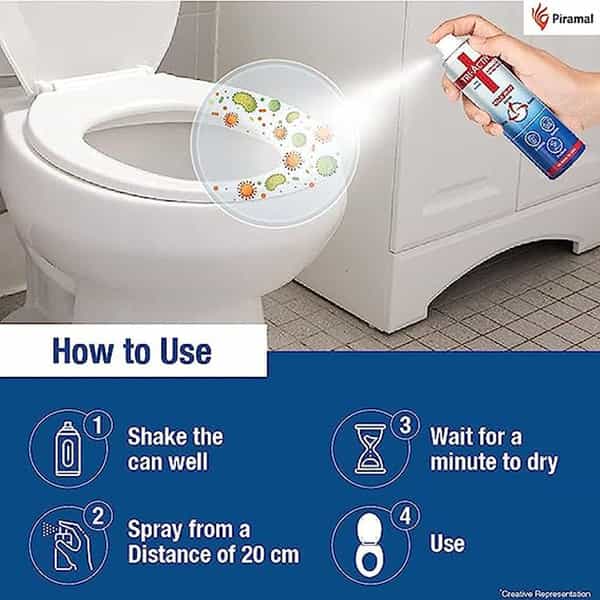Tri-Activ 70% Alcohol Based Disinfectant Spray For Multi-Surfaces - 100 Ml (Pack Of 4)