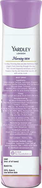 Yardley London Morning Dew Refreshing Deo For Women 150Ml