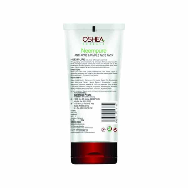 Oshea Neempure Anti Acne And Pimple Face Wash 120 Gm