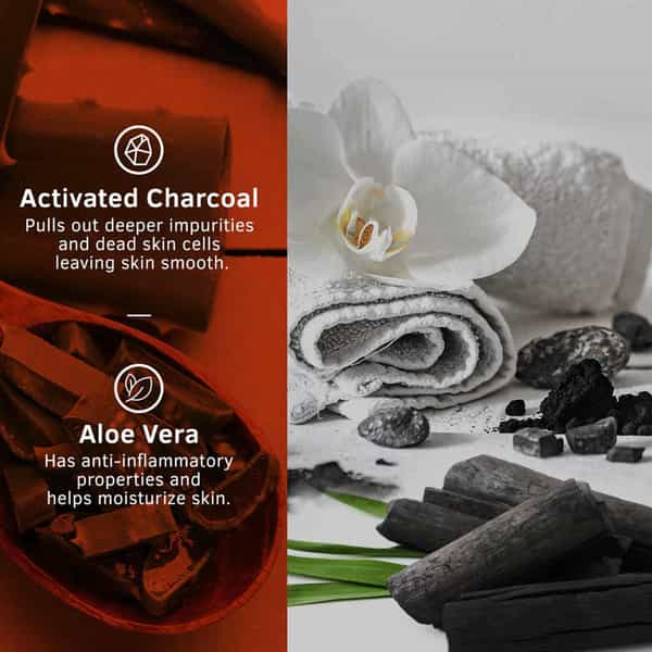 Ustraa Body Wash - Activated Charcoal - 200 Ml (Pack Of 2)