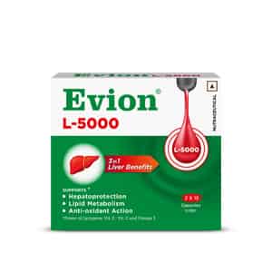 Evion L-5000 | 3-in-1 Formula For Liver Health | 15 Softgel Capsules