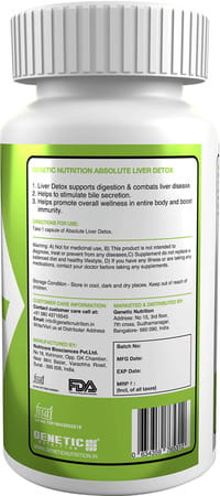 Genetic Nutrition - Absolute Liver Detox 30 Capsules