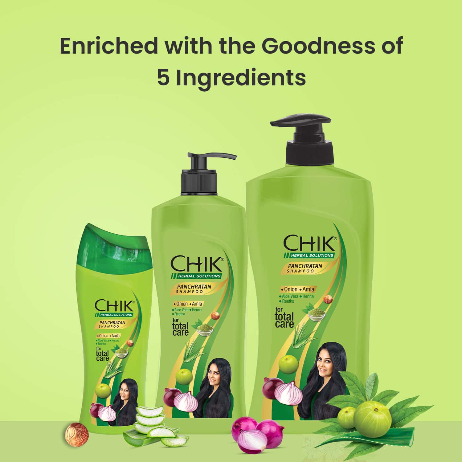 Buy CHIK PANCHRATAN HERBAL SOLUTION TOTAL HAIR CARE SHAMPOO, FOR SOFT ...