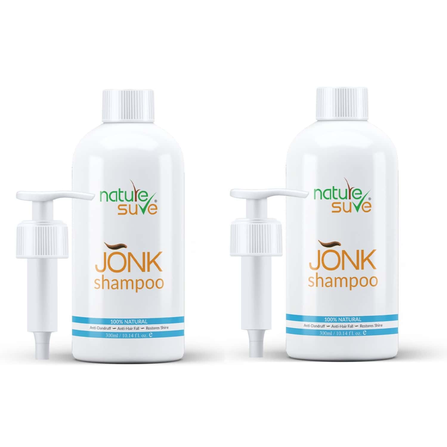 Nature Sure Jonk Shampoo Hair Cleanser For Men & Women - 2 Packs (300ml Each)