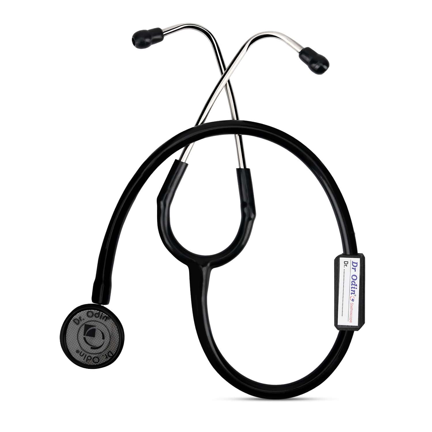 Dr. Odin Black Stethoscope For Doctors & Medical Students