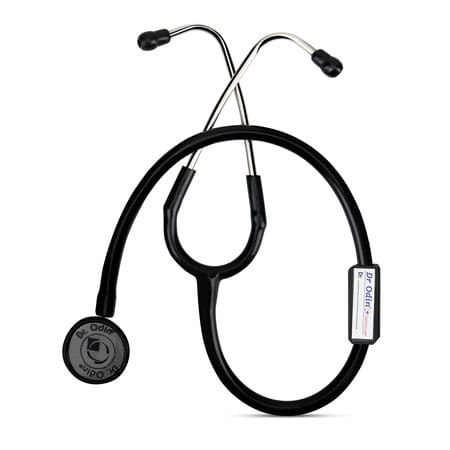 Dr. Odin Black Stethoscope For Doctors & Medical Students