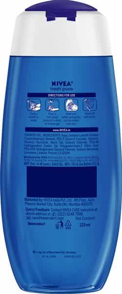 Nivea Fresh Pure Body Wash & Shower Gel 125 Ml