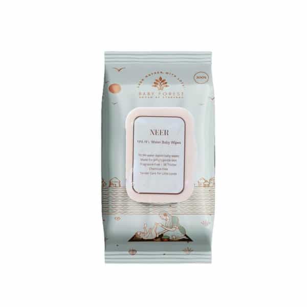 Baby Forest Neer 99.9% Water Baby Wipes | Ideal For 0+ Months | Dermatologically Tested |72 Wipes