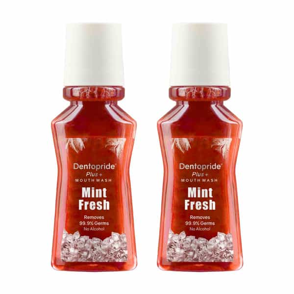 Dentopride Plus Mouth Wash | For Total Oral Hygiene | Long Lasting Freshness (150 Ml - Pack Of 2)