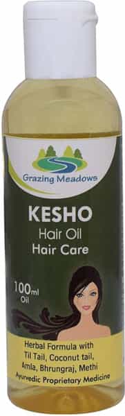 Grazing Meadows Kesho Hair Oil Naural Hair Tonic - 100 Ml (Pack Of 5)
