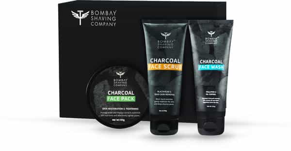 Bombay Shaving Company Deep Cleansing & De-Tan Charcoal Set (Set Of 3)