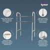 Tynor Walker Foldable Ergo Silver Universal Size 1 Unit