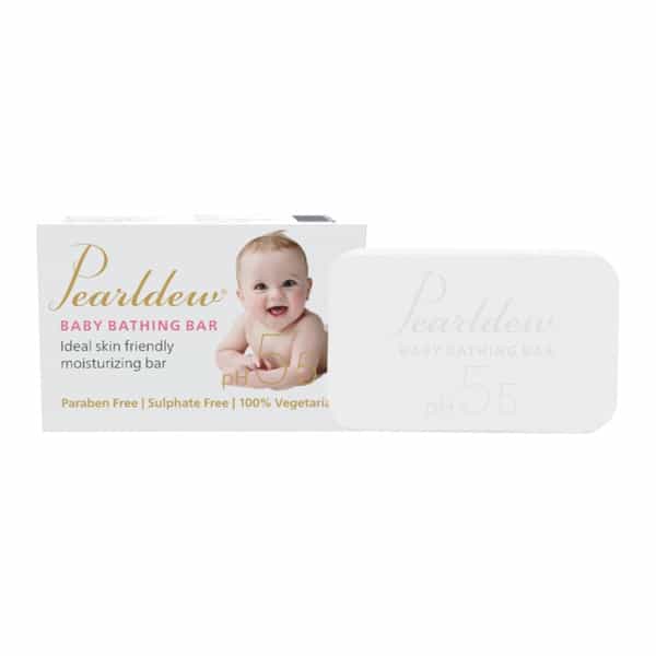 Pearldew Baby Bathing Bar 75 Gm | With Aloe Vera & Jojoba Oil | Paraben Free (Pack Of 3)