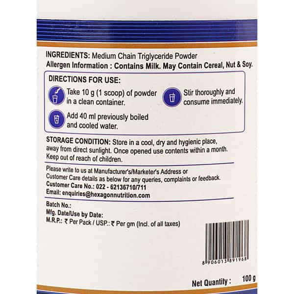 Pentasure Mct Neutral Flavour Jar 100 Gm
