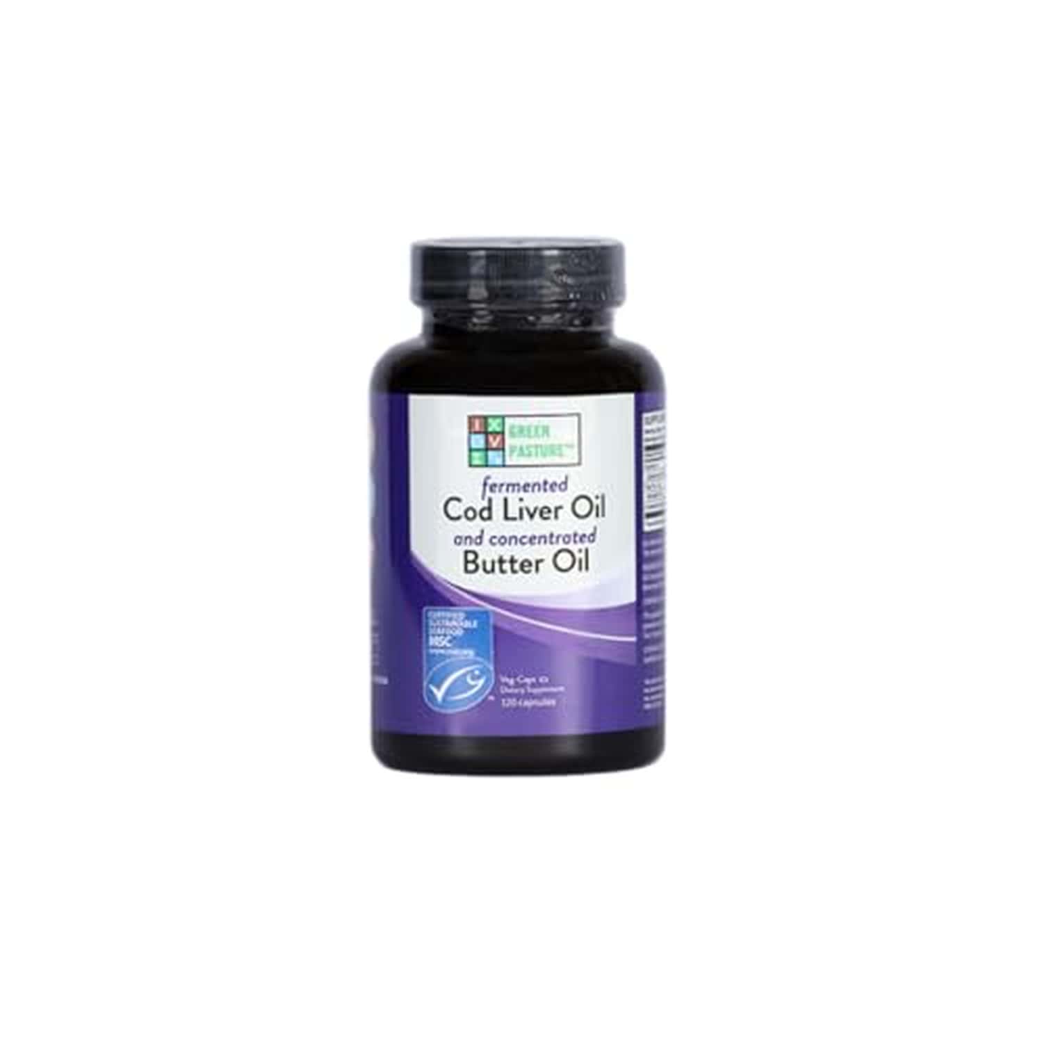 Green Pasture Cod Liver Oil Blend | 120 Capsules
