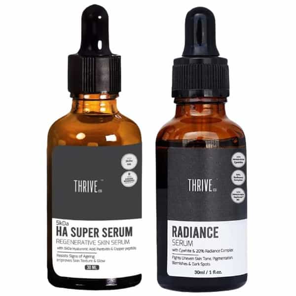 Thriveco 5Kda Hyaluronic Acid Super Skin Serum 30Ml And Thriveco Radiance Serum 30Ml