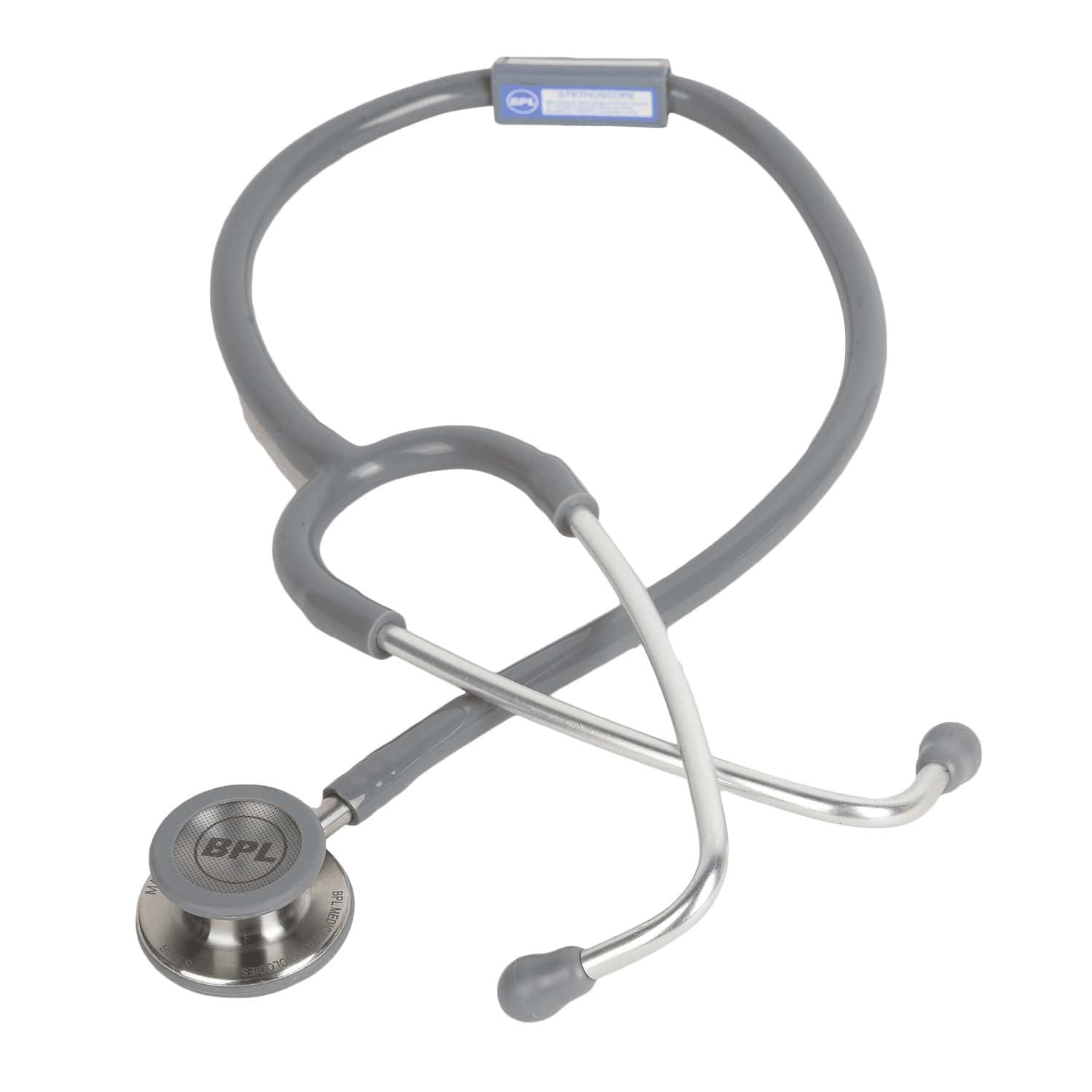 Bpl Medical Technologies St-06 Stainless Steel Dual Premium Adult Chest Piece Stethoscope - Grey